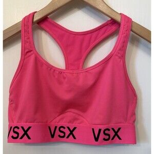 Victoria's Secret VSX Sport Bright Pink Sports Bra Large Athleisure Workout Gym